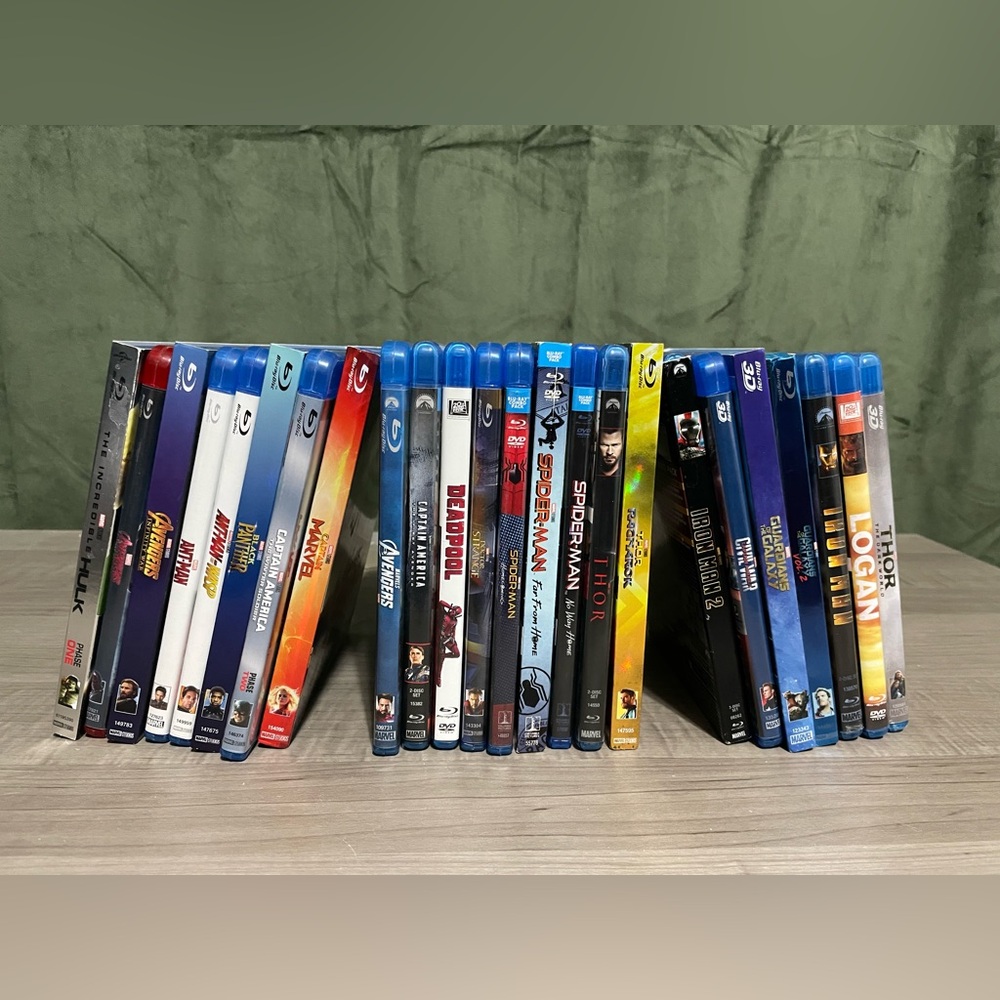 Lot of 24 Marvel (MCU) Blu-Rays